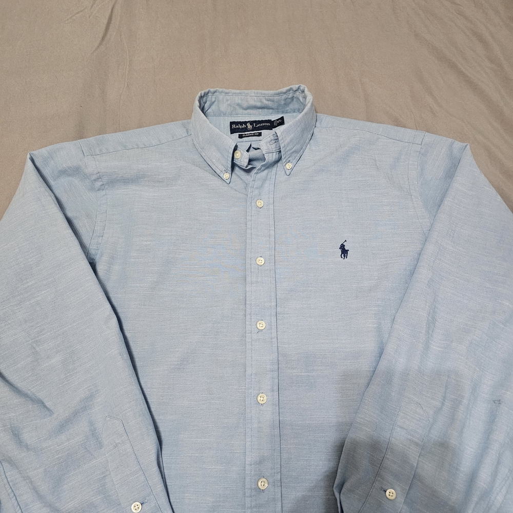 Polo by Ralph Lauren Men's Light Blue Shirt